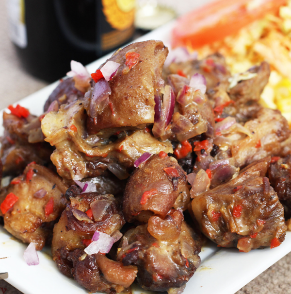 Garnished Goat Meat